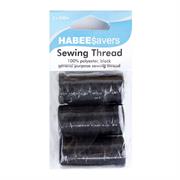 Polyester Sewing Thread Pack, 500m, Black